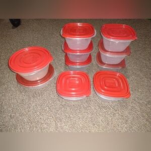 10 Like New Clear Bowls With Lids